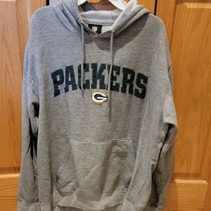Gray Packers Hoodie Large